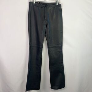 BCBG Macazria NWT Black Leather Slacks